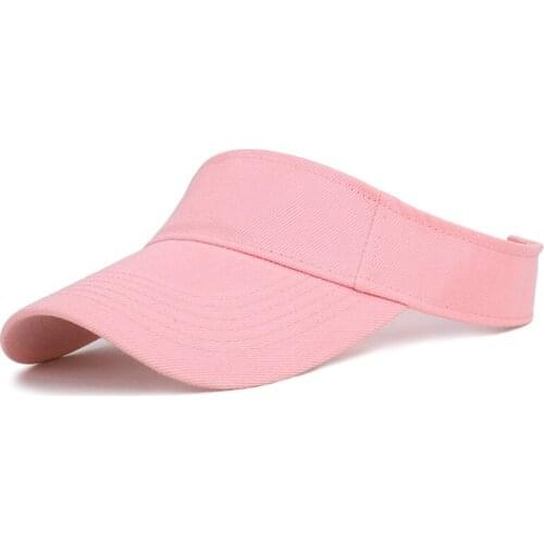 Summer Sports Sun Cap Men' Cap Women Adjustable cotton Visor UV Protection Top Empty Tennis Golf Running Sunscreen Hat 2021