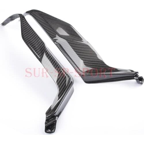 Motorcycle Black Under Tank Side Panels Fender For Triumph Daytona 675 Street Triple 2013 2018 Full Carbon Fiber 100% Twill