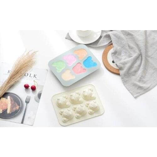 Cartoon 6 cat silicone mold chocolate mold cake mold