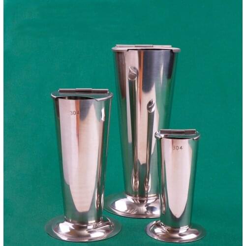 Cosmetic plastic surgery stainless steel tweezers barrel with cover inverted cone-shaped foam tweezers barrel large, medium and