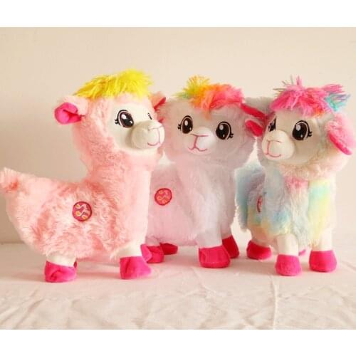 Plush Electric Alpacas Doll Musical Funny Toy Baby Pets Alive Boppi the Booty Shakins Llama, Shake Heads Dancing Singsing Toys