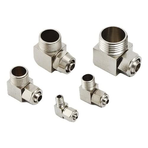 Straight Type Copper Material Pneumatic Screw Thread Quick Connectors Fitting PL4-01 PL6-02 Gas Hose Tube One Touch Push Into