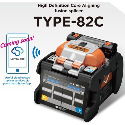 Upgraded Sumitomo Type-82C High Definition Core Aligning Fusion Splicer T-82C Splicing Machine with 6000mAh Battery 5.0'' Touch