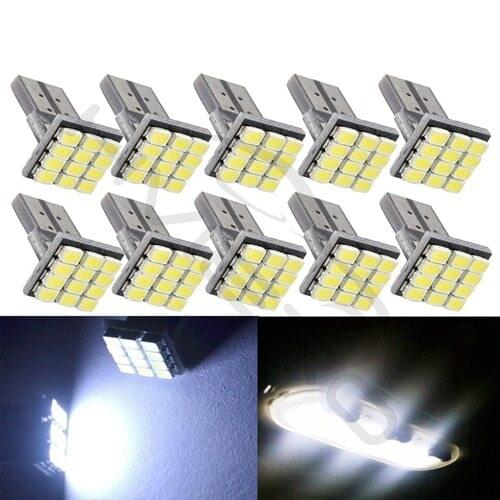 T10 W5W Canbus White 3020 1206 12SMD Vehicle Tail Dashboard Lamp Car Auto Wedge Turn Signal Bulb 12Led DC 12V