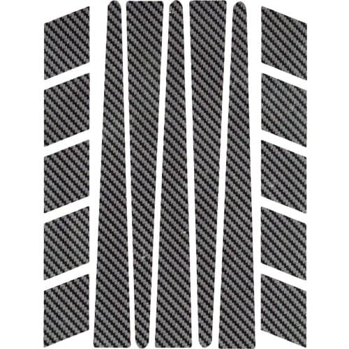 Strip Shape Real Carbon Fiber Textured Sticker Plane Extreme
