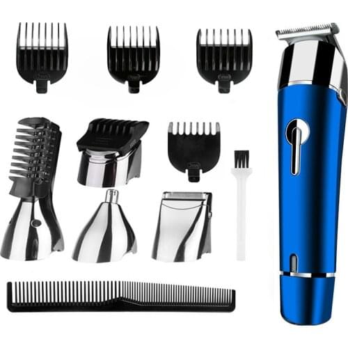 All in one Wet Dry Hair Trimmer Beard Grooming Trimer Facial Body Hair Clipper Professional Hair Cutting Machine set for men