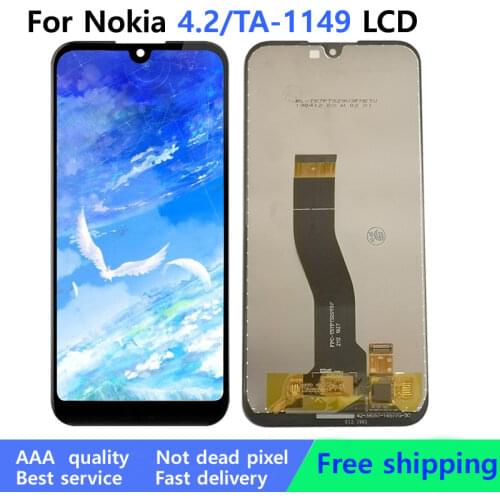 5.71" LCD Screen For Nokia 4.2 LCD Display Touch Digitizer Screen For Nokia 4.2 TA-1184 TA-1133 TA-1149 LCD No dead pixels Free