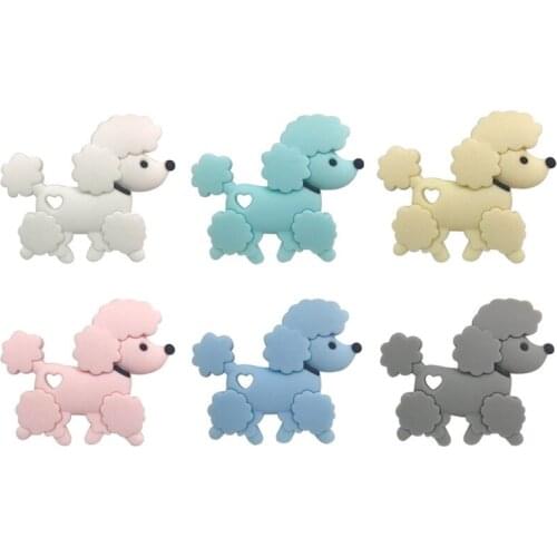 New 1pcs Silicone Teething BPA Free Cartoon Baby Teddy Dog Child Bite Toy Silicone Teether Pacifier Baby Teether Newborn Toys