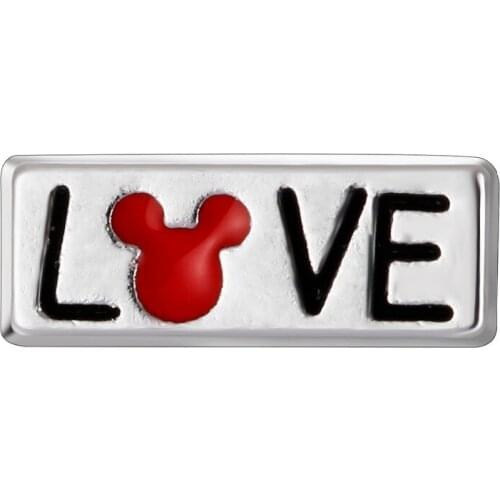 10pcs love floating charms for glass locket FC-942,Min amount $15 per order mixed items