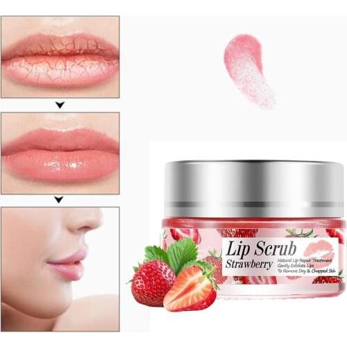 20g Strawberry Orange Peach Lip Scrub Care Exfoliating Moisturizing Essence Anti-drying Remove Wrinkles Lip Mask Lipstick