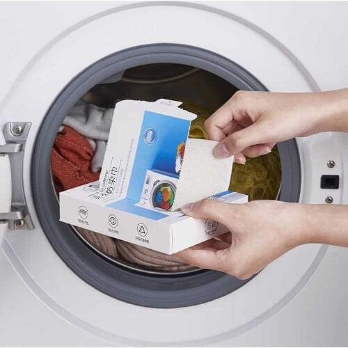 20Pcs new product anti-dyeing towel, color sheet, master sheet, suction dyeing, laundry care, detergent, washing machine