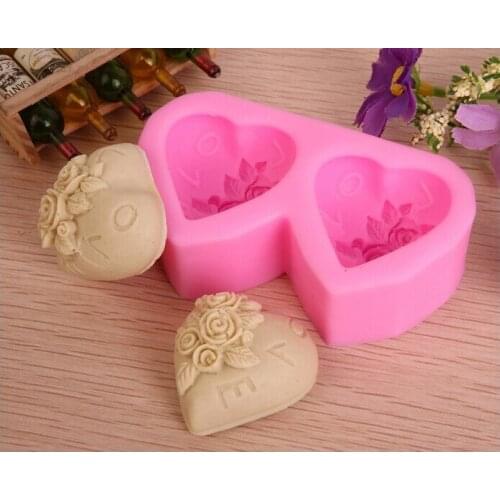 3D Rose Flower Silicone Soap Mold Chocolate Mold DIY Handmade Cake Chocolate Candy Baking Mould Molds Handmade Cra