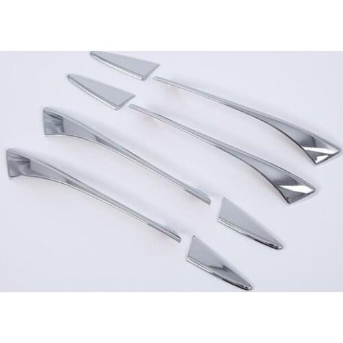 8PCS For Acura TLX 2018 Car Exterior Door Handle Protector Cover Trim Molding Matte ABS Chrome Car Styling Auto Accessories