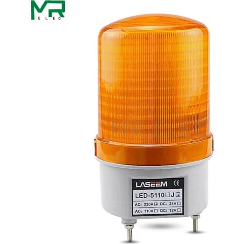 Explosive flash Warning light LED -5110J yellow 220V Indicator light LED Lamp small Flashing Light Security Alarm