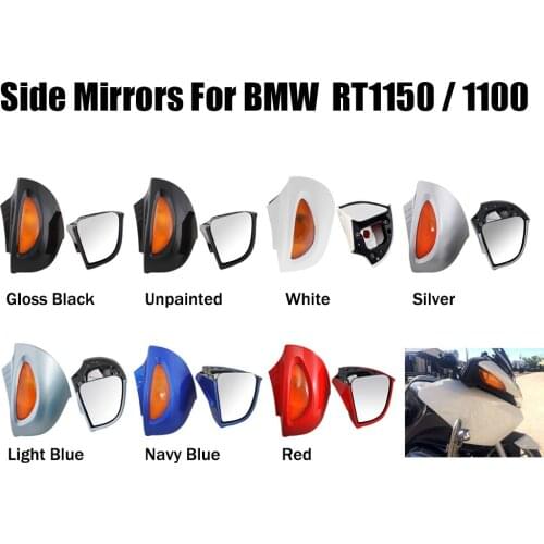 Motorcycle Front Fairing Rear View Rearview Side Mirror Turn signal Lens Fit For BMW R1100 RT R1100 RTP R1150 RT Models
