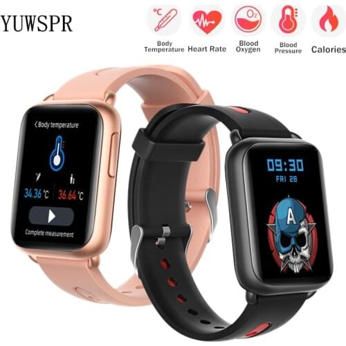 Smart Watch Body Temperature Heart Rate Blood Pressure Monitor Fitness Watch Sports Band Suitable For Xiaomi Android iOS LF27