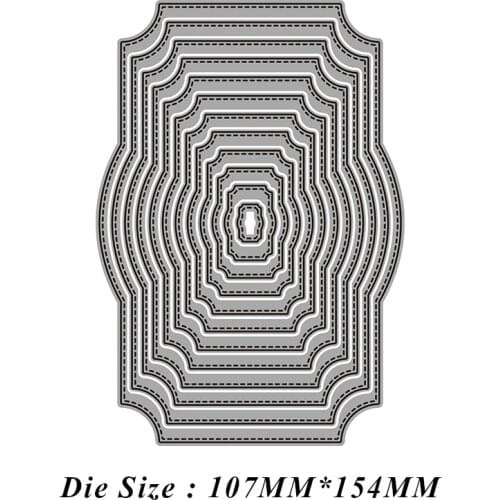 JMCRAFT 2021 New Greeting Card Metal Cutting Dies DIY Scrapbook Carbon Sharp Craft Mold Invitation Card Decoration