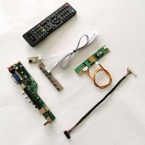 For LTN141AT07/LTN141AT13 VGA+Audio+USB+Remote LVDS 30-Pin 1280*800 14.1" notebook PC 1CCFL LCD screen controller board kit