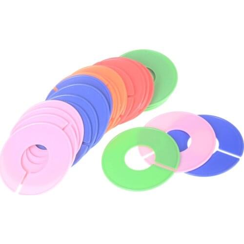 Round Hangers Closet Dividers Size Marking Ring Plastic Clothing Rack Size Dividers Garment Tags 5pcs/lot