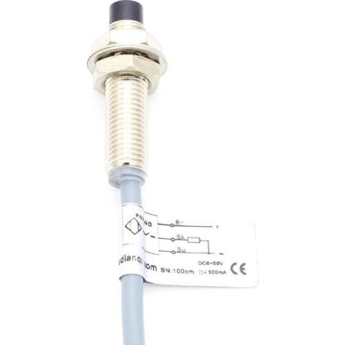 M8 proximity switch inductive metal induction sensor DC 3-wire npn normally open 24v BF-M8-2N1