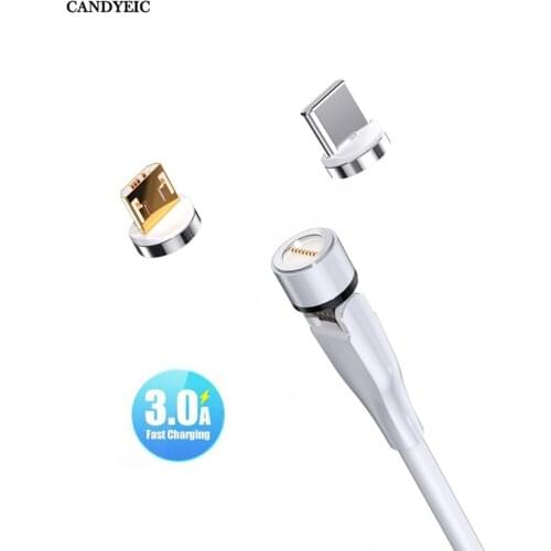 CANDYEIC Magnetic Charger Cable For vivo Y3 USB Cable microUSB 2.0 fast charge