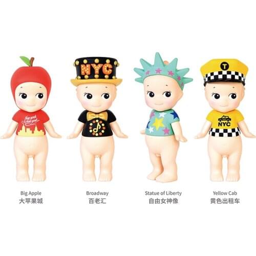Cute gift genuine Sonny Angel New York series blind box trendy doll hand-made desktop ornaments