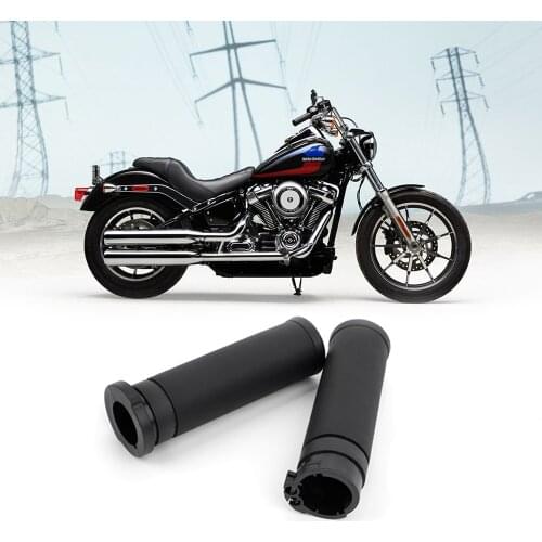1" 25mm Black Motorcycle rubber Handle Bar Hand Grips For Harley Touring Dyna Softail Custom Sportster 883 1200 XL
