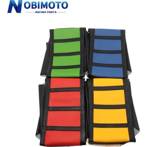 Motorcycle Pro Ribbed Rubber Gripper Soft Seat Cover For HONDA YAMAHA KAWASAKI SUZUKI Dirt Bike Off Road Motocross