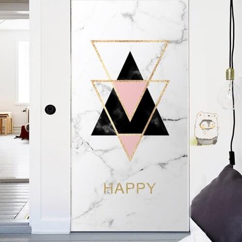 MT186 2PCS*38.5CM*200CM door stickers wardrobe refrigerator stickers sliding door stickers home decoration stickers