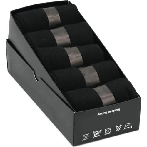 Flat Black 5 Double Special Box Seamless 200 Needle Elegant Cotton Health Socks Luxury Comfortable Socks Set Gift Do not sweat