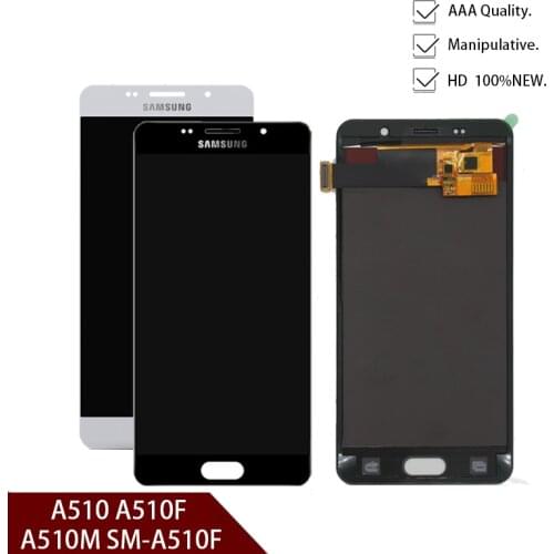 New Original for Samsung A5 2016 LCD Display A510 A510F A510M SM-A510F Touch Screen Digitizer LCD Assembly Replacement