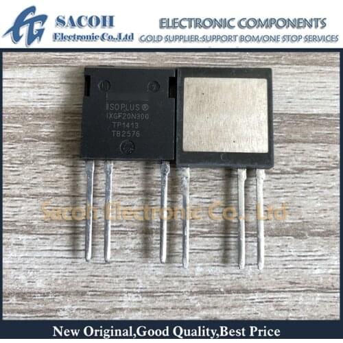 Free Shipping 2Pcs IXGF20N250 20N250 IXGF20N300 20N300 ISOPLUS i4-pak 20A 2500V/3000V High Voltage Power IGBT transistor