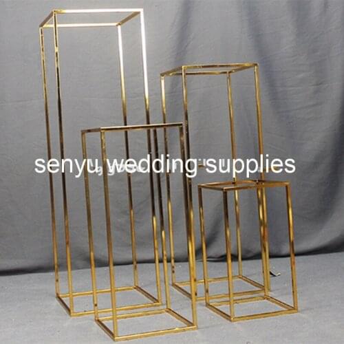 New style mental trumpet Cylinder Vases for Home event Centerpieces Decorations Anniversary wedding supplies senyu0458