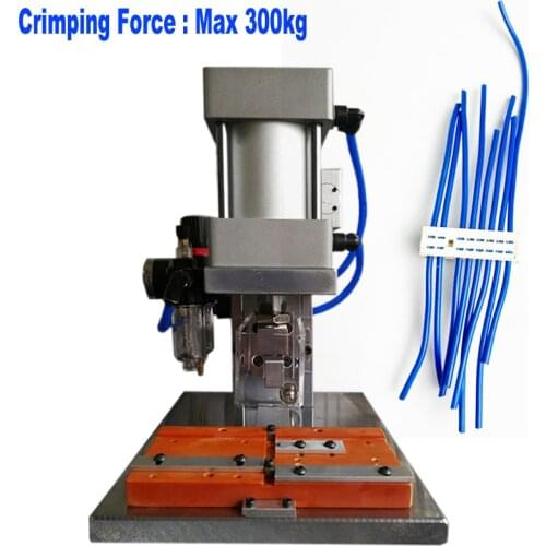 Pneumatic Semi-Automatic IDC Connector Crimping Machine Flat Ribbon Cable Crimping Making Machine