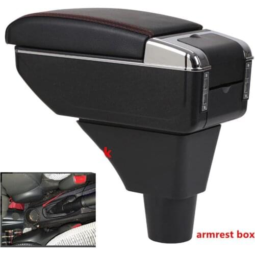 For Chevrolet Spark III armrest box central Store content Aveo T200 armrest box with cup holder ashtray Generic model
