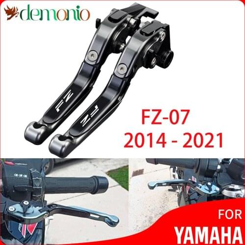 Motorcycle CNC Adjustable Folding Extendable Brake Clutch Levers Handle For Yamaha FZ-07 MT-07 2014 - 2021 FZ MT 07 FZ07 MT07