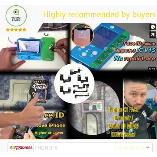 JC V1S Dot Matrix Repair Programmer for iPhone X/XR/XS/XS Max 11 12 PRO MAX Dot Matrix Face ID Repair Tool Work With Flex Cable