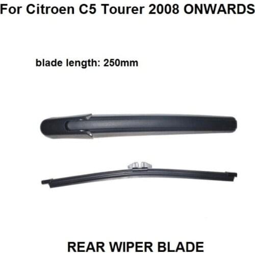 FOR CITROEN C5 MK 2 TOURER ESTATE 250MM REAR WIPER ARM + BLADE KIT 2008 ONWARDS