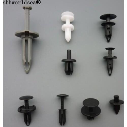 Shhworldsea 100pcs Car Mixed Universal Door Trim Panel Clip Auto Bumper Rivet Retainer For BMW For GM