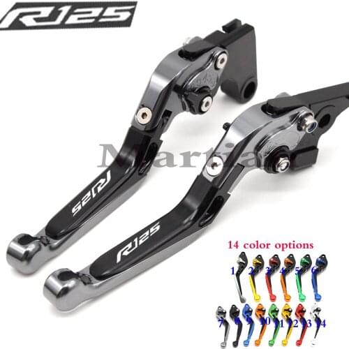 CNC Motorcycle Foldable Extending Brake Clutch Lever And Moto 170mm Lever For YAMAHA YZFR125 YZF R125 2008-2011 2009 2010