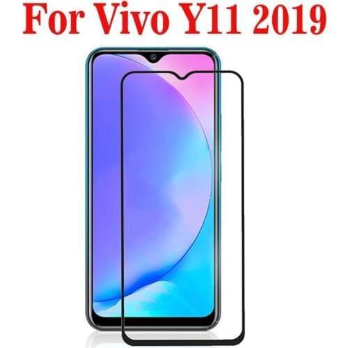 2PCS Full Cover Full Glue Tempered Glass For Vivo Y11 2019 Screen Protector protective film For Vivo Y 11 2019 glass