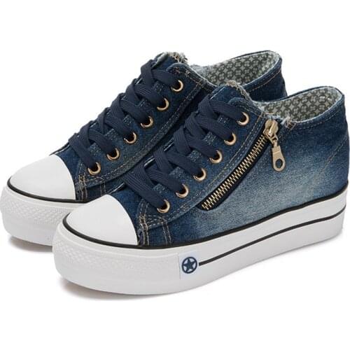 Women Zapatos Mujer 2020 Fashion Women Sneakers Casual Vulcanize Shoes Tenis Feminino Comfy Canvas Shoes Ladies Lace Up Trainers