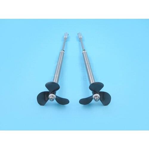 1Set 4mm*L220mm High Thrust RC Boat Shaft Assembly with 3-Blades Propeller Spare Parts for RC Feeding/Fishing Ship/Trawler