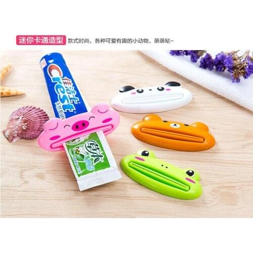 1pcs Kids Children Toothpaste Dispenser Tools Animal Tooth Paste Tube Squeezer Toothpaste Rolling Holder Home Bathroom Supplies