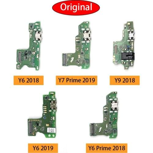 Original For Huawei Y5 Prime 2018 Board Flex Cable USB Charging Port Dock Charger Connector Plug Replace
