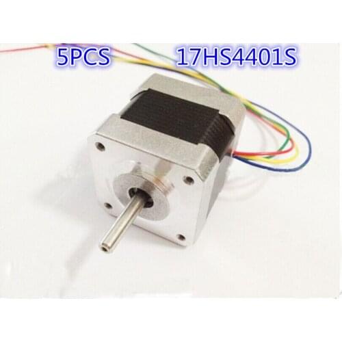 5PCS Nema17 Stepper Motor 42 motor Nema 17 motor 42BYGH 1.7A (17HS4401S) motor for CNC XYZ 3D printer 4-lead