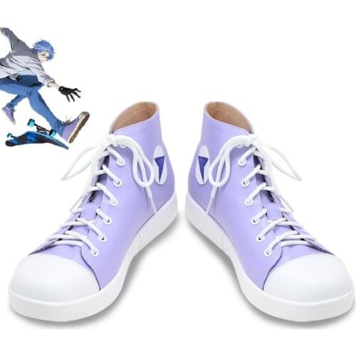Anime SK8 the Infinity Hasegawa Ranga Langa SNOW Cosplay Shoes PU Leather Shoe Halloween Carnival Boots Cosplay Prop Custom Made