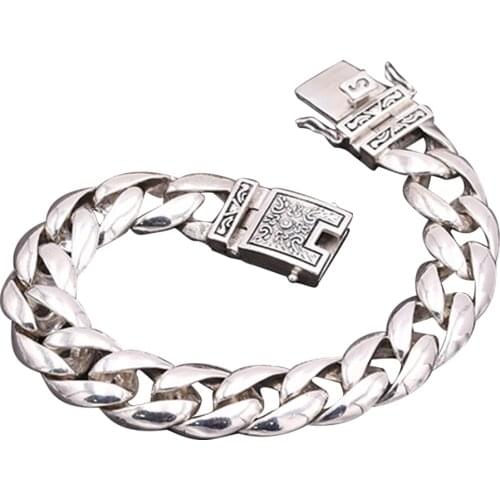 Beadsnice Man Personalized Lucky Bracelet Sterling Silver 925 For Charms Making Jewelry ID 41107