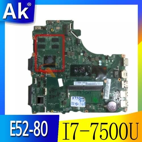 DA0LV6MB6F0 Motherboard for Lenovo E52-80 V310-14ISK V510-14IKB Laptop Motherboard W/ CPU I7-7500U 4G RAM 100% fully tested OK