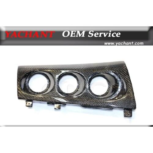 Carbon Fiber Triple Gauge Pod Holder 60mm RHD Fit For For 2008-2012 Mitsubishi Lancer Evolution EVO 10 EVO X M7 Style Gauge Pod